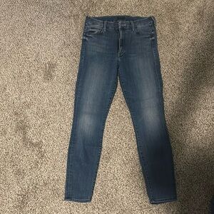 Mother High Waisted Looker Ankle in Watch Me size 30